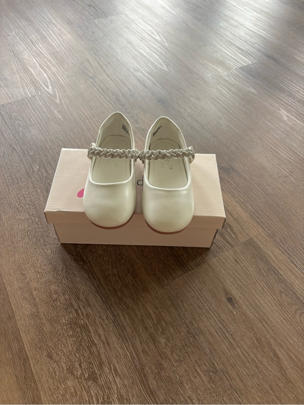 Tip Top Kids Cream Braided Strap Dress Shoes